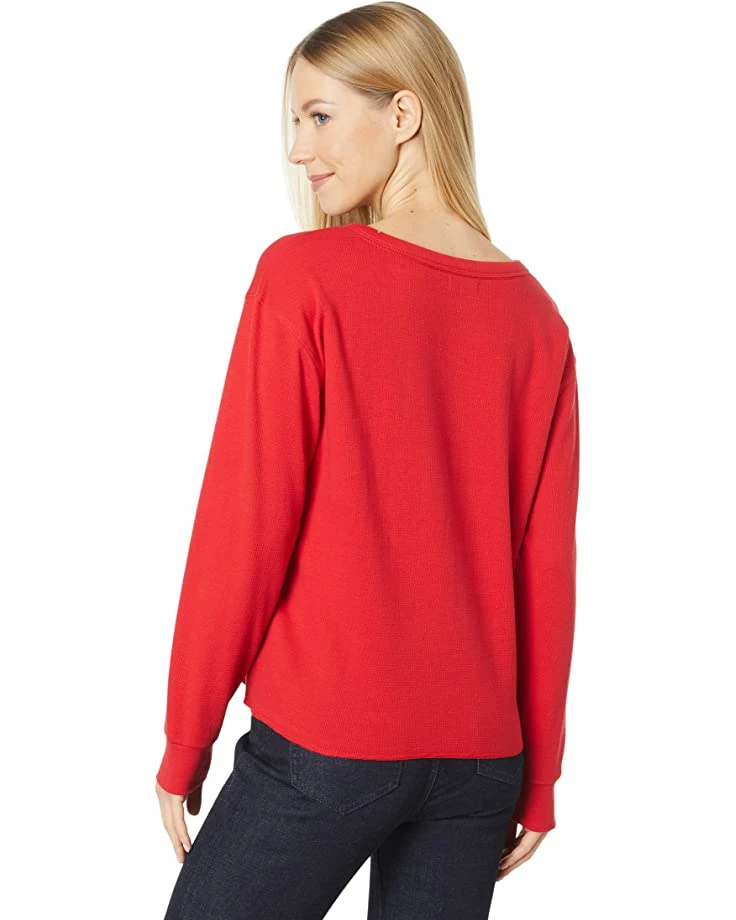 U.S. POLO ASSN. Shirts & Tops Long Sleeve Solid Crop Thermal Henley Top 3 U.S. POLO ASSN. Shirts & Tops Long Sleeve Solid Crop Thermal Henley Top