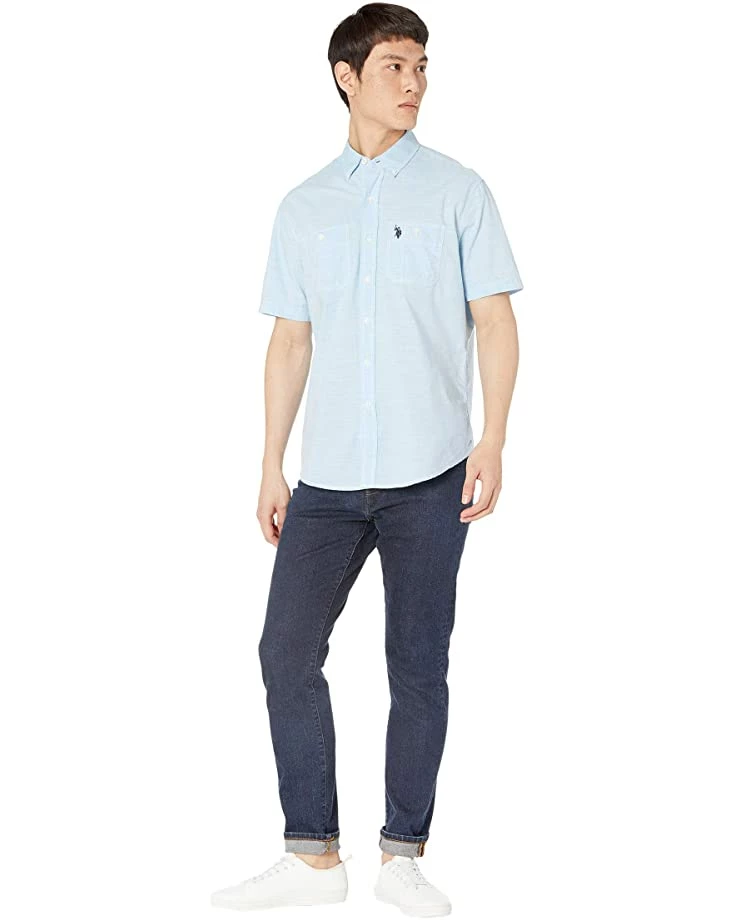 U.S. POLO ASSN. Shirts & Tops Short Sleeve EOE Slub Two-Pocket Woven Shirt-ZW 6 U.S. POLO ASSN. Shirts & Tops Short Sleeve EOE Slub Two-Pocket Woven Shirt-ZW - Image 4