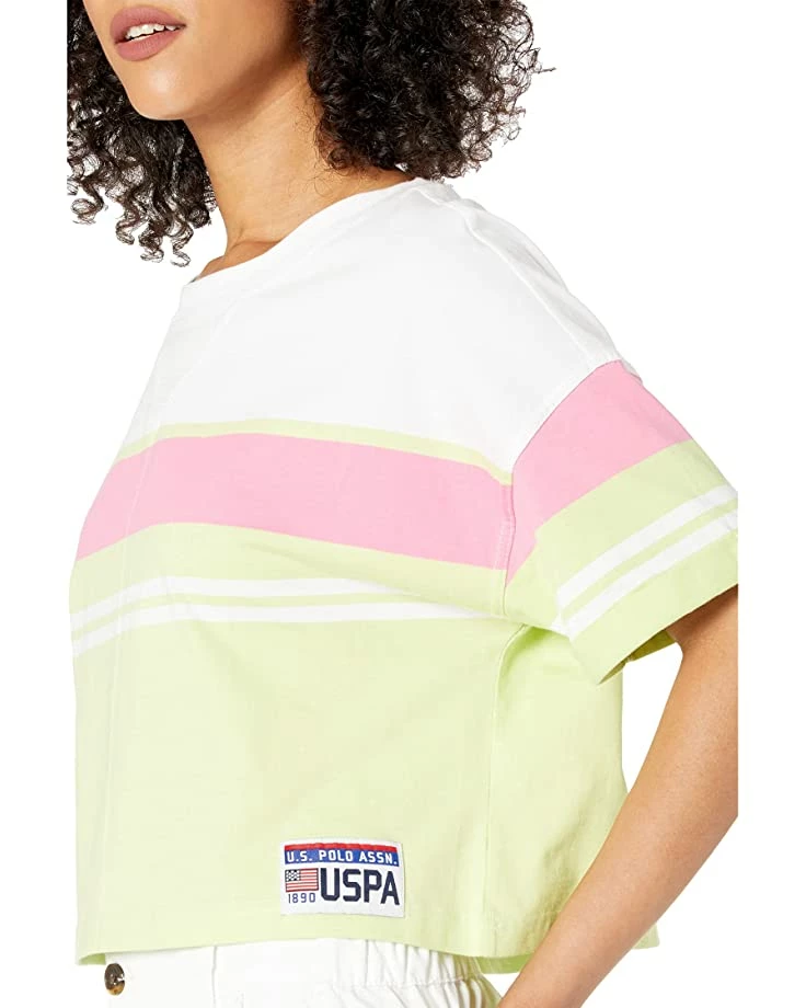 U.S. POLO ASSN. Shirts & Tops Yarn-Dyed Striped Crop Shirt 5 U.S. POLO ASSN. Shirts & Tops Yarn-Dyed Striped Crop Shirt - Image 3