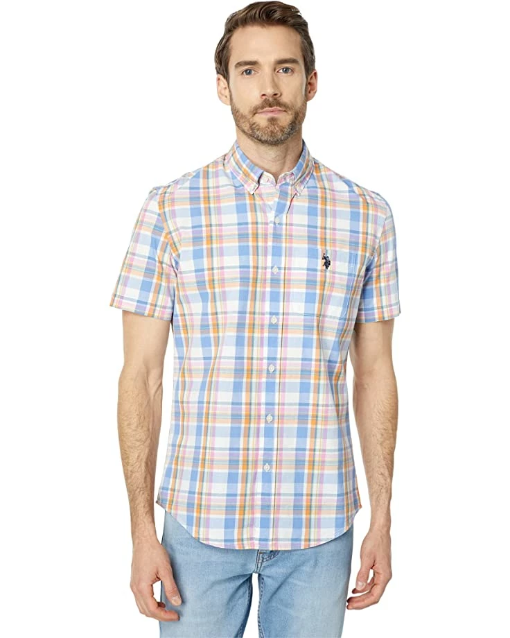 U.S. POLO ASSN. Shirts & Tops Short Sleeve Yarn-Dye Madras Woven Shirt 7 U.S. POLO ASSN. Shirts & Tops Short Sleeve Yarn-Dye Madras Woven Shirt - Image 5
