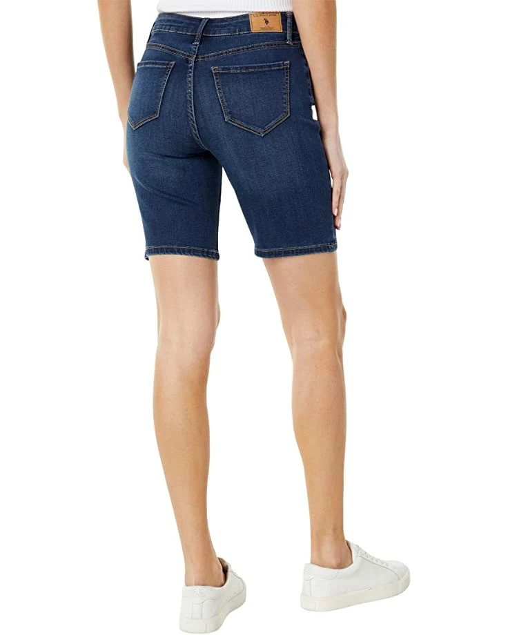 U.S. POLO ASSN. Shorts 9" High-Rise Stretch Denim Bermuda in Tasmania Wash 4 U.S. POLO ASSN. Shorts 9" High-Rise Stretch Denim Bermuda in Tasmania Wash - Image 2