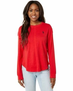 U.S. POLO ASSN. Shirts & Tops Long Sleeve Solid Crew Neck Front Seam Top 12 U.S. POLO ASSN. Shirts & Tops Long Sleeve Solid Crew Neck Front Seam Top -Valentino Garavani Sales Shop 71OGkca3iL. AC SR736920