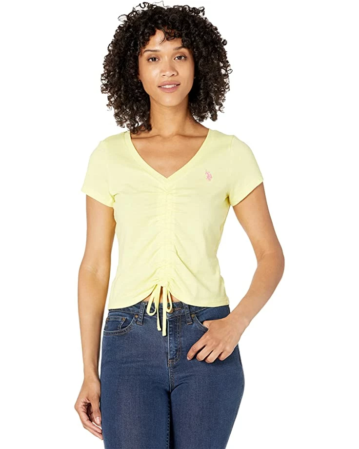 U.S. POLO ASSN. Shirts & Tops Solid Shirred T-Shirt 3 U.S. POLO ASSN. Shirts & Tops Solid Shirred T-Shirt