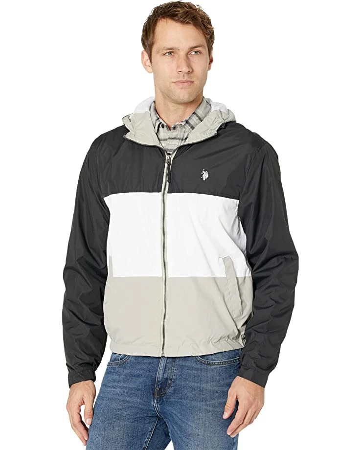 U.S. POLO ASSN. Coats & Outerwear Tricolor Hooded Windbreaker 3 U.S. POLO ASSN. Coats & Outerwear Tricolor Hooded Windbreaker