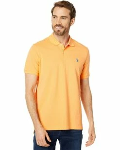 U.S. POLO ASSN. Shirts & Tops Solid Cotton Pique Polo with Small Pony -Valentino Garavani Sales Shop 71QiCI4jSCL. AC SR736920