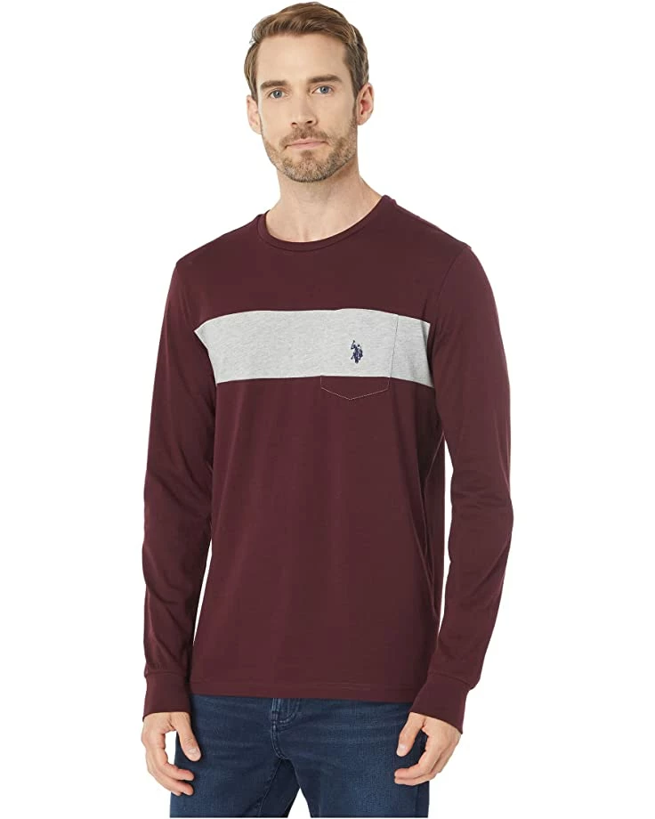U.S. POLO ASSN. Shirts & Tops Long Sleeve Color-Block Tee with Pocket 8 U.S. POLO ASSN. Shirts & Tops Long Sleeve Color-Block Tee with Pocket - Image 6