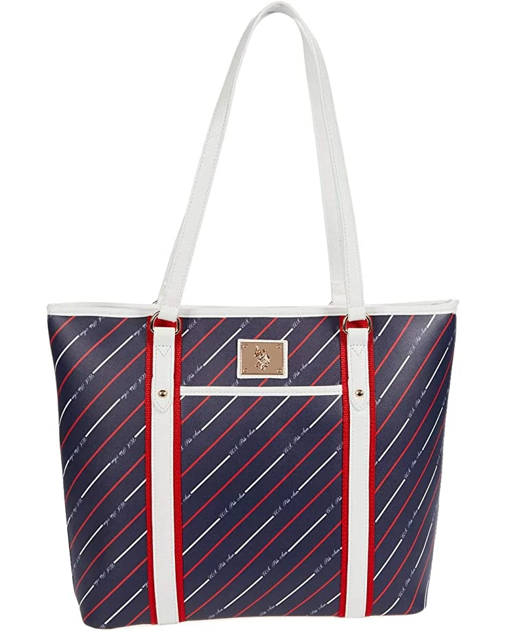 U.S. POLO ASSN. Handbags USPA Stripe Tote 3 U.S. POLO ASSN. Handbags USPA Stripe Tote