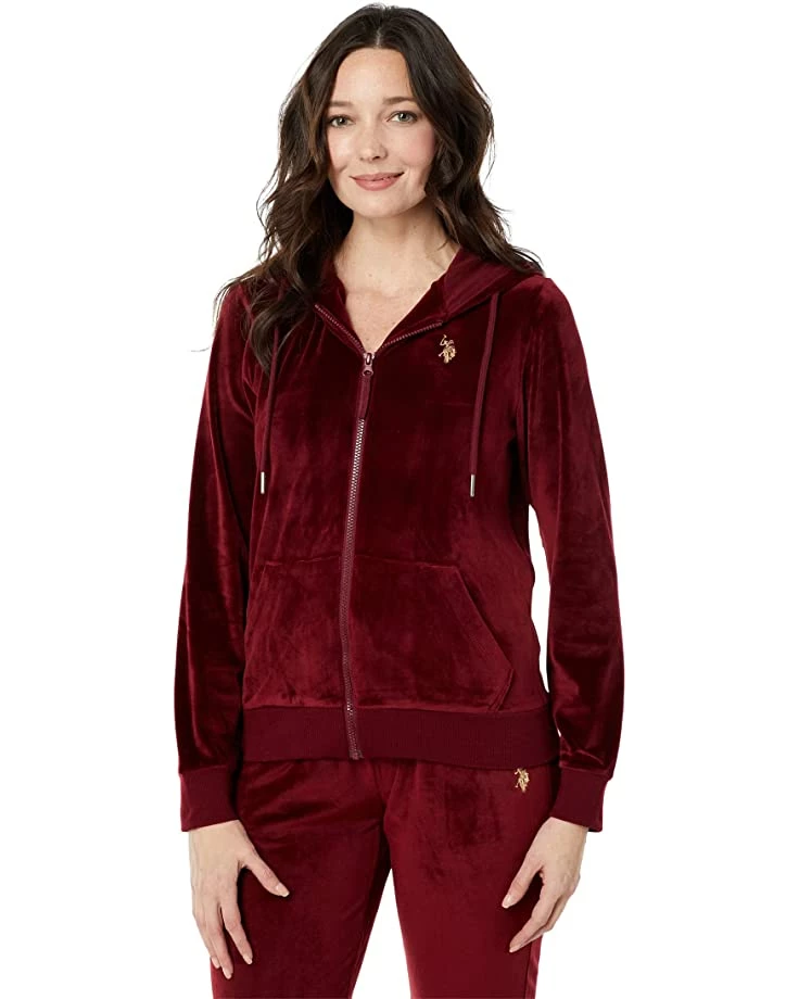 U.S. POLO ASSN. Hoodies & Sweatshirts Velour Zip Hoodie 3 U.S. POLO ASSN. Hoodies & Sweatshirts Velour Zip Hoodie