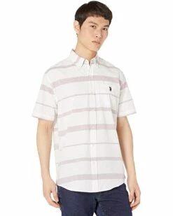 U.S. POLO ASSN. Shirts & Tops Horizontal Pop Stripe Button Down