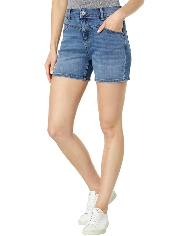 U.S. POLO ASSN. 4 1/2" High-Rise Vintage Stretch Denim Shorts in Medium Enzyme Wash 3 U.S. POLO ASSN. 4 1/2" High-Rise Vintage Stretch Denim Shorts in Medium Enzyme Wash