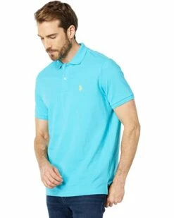 U.S. POLO ASSN. Shirts & Tops Solid Cotton Pique Polo with Small Pony -Valentino Garavani Sales Shop 71TAoIv55DL. AC SR736920
