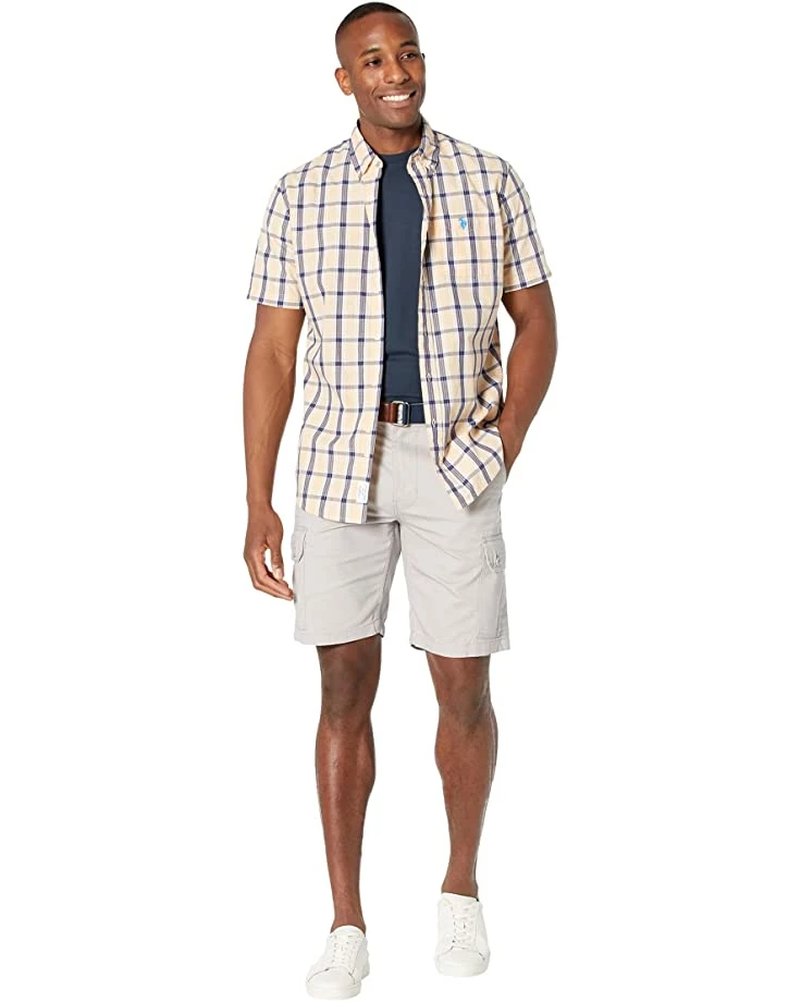 U.S. POLO ASSN. Shirts & Tops Short Sleeve Three-Color Plaid Woven Shirt 6 U.S. POLO ASSN. Shirts & Tops Short Sleeve Three-Color Plaid Woven Shirt - Image 4