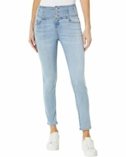 U.S. POLO ASSN. High-Rise Corset Stretch Denim Skinny Jeans in Adelaide Wash