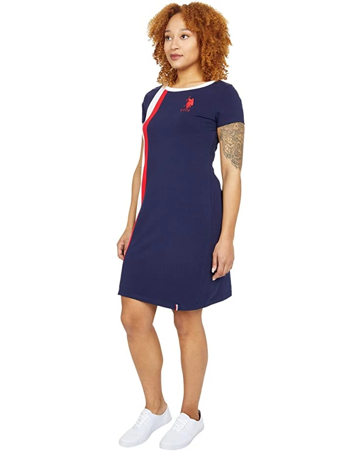 U.S. POLO ASSN. Dresses Flag Stripe Ringer Tee Dress 4 U.S. POLO ASSN. Dresses Flag Stripe Ringer Tee Dress - Image 2
