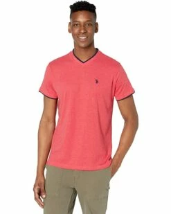 U.S. POLO ASSN. Shirts & Tops Double Ringer V-Neck-04 -Valentino Garavani Sales Shop 71W225fmqoL. AC SR736920