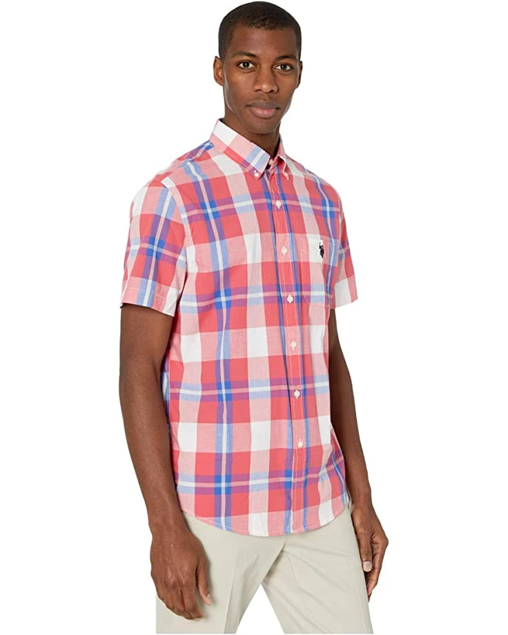 U.S. POLO ASSN. Shirts & Tops Short Sleeve Large Plaid Woven 6 U.S. POLO ASSN. Shirts & Tops Short Sleeve Large Plaid Woven - Image 4