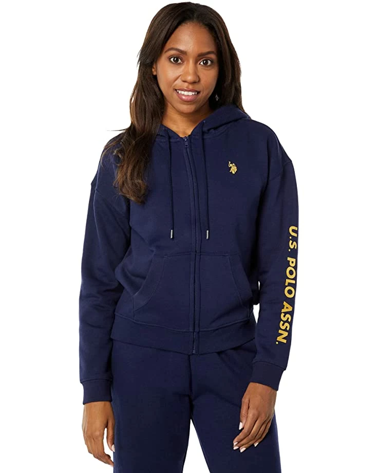 U.S. POLO ASSN. Hoodies & Sweatshirts Long Sleeve Metallic Print Logo Zip-Up Hoodie 8 U.S. POLO ASSN. Hoodies & Sweatshirts Long Sleeve Metallic Print Logo Zip-Up Hoodie - Image 6