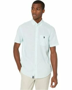 U.S. POLO ASSN. Shirts & Tops Space Dye Slub Woven