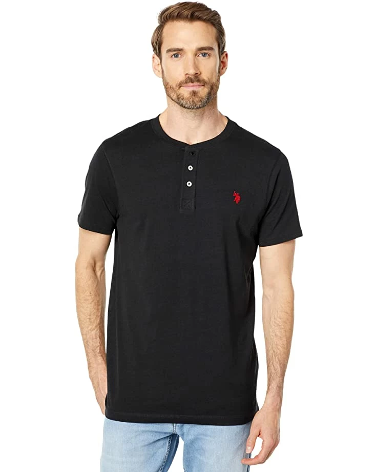 U.S. POLO ASSN. Shirts & Tops Short Sleeve Small Pony Solid Henley Knit Shirt 3 U.S. POLO ASSN. Shirts & Tops Short Sleeve Small Pony Solid Henley Knit Shirt