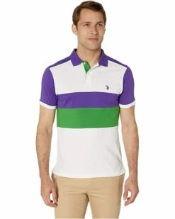 U.S. POLO ASSN. Shirts & Tops Slim Fit Chest Stripe Color Block Polo Shirt -Valentino Garavani Sales Shop 71eEChFQd8L. AC SR736920