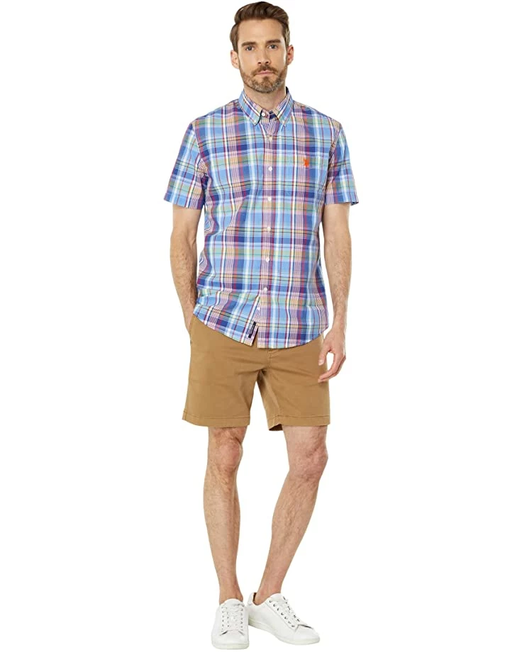 U.S. POLO ASSN. Shirts & Tops Short Sleeve Classic Fit Large Plaid Poplin Woven Shirt 6 U.S. POLO ASSN. Shirts & Tops Short Sleeve Classic Fit Large Plaid Poplin Woven Shirt - Image 4