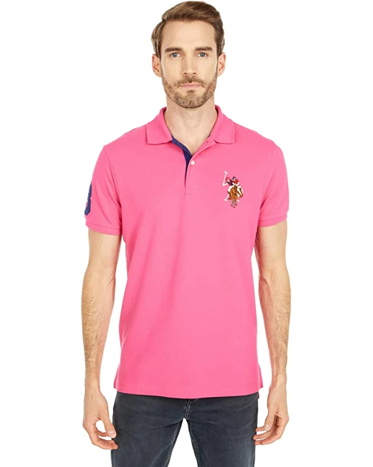 U.S. POLO ASSN. Shirts & Tops Pique Polo w/ Multicolor DHM 3 U.S. POLO ASSN. Shirts & Tops Pique Polo w/ Multicolor DHM