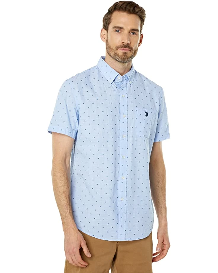 U.S. POLO ASSN. Shirts & Tops Short Sleeve Printed Slub Woven Shirt 3 U.S. POLO ASSN. Shirts & Tops Short Sleeve Printed Slub Woven Shirt