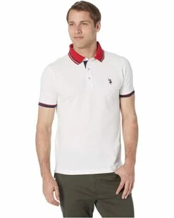 U.S. POLO ASSN. Shirts & Tops Slim Fit Contrast Pique Polo 21 U.S. POLO ASSN. Shirts & Tops Slim Fit Contrast Pique Polo -Valentino Garavani Sales Shop 71i RWgDXqL. AC SR736920