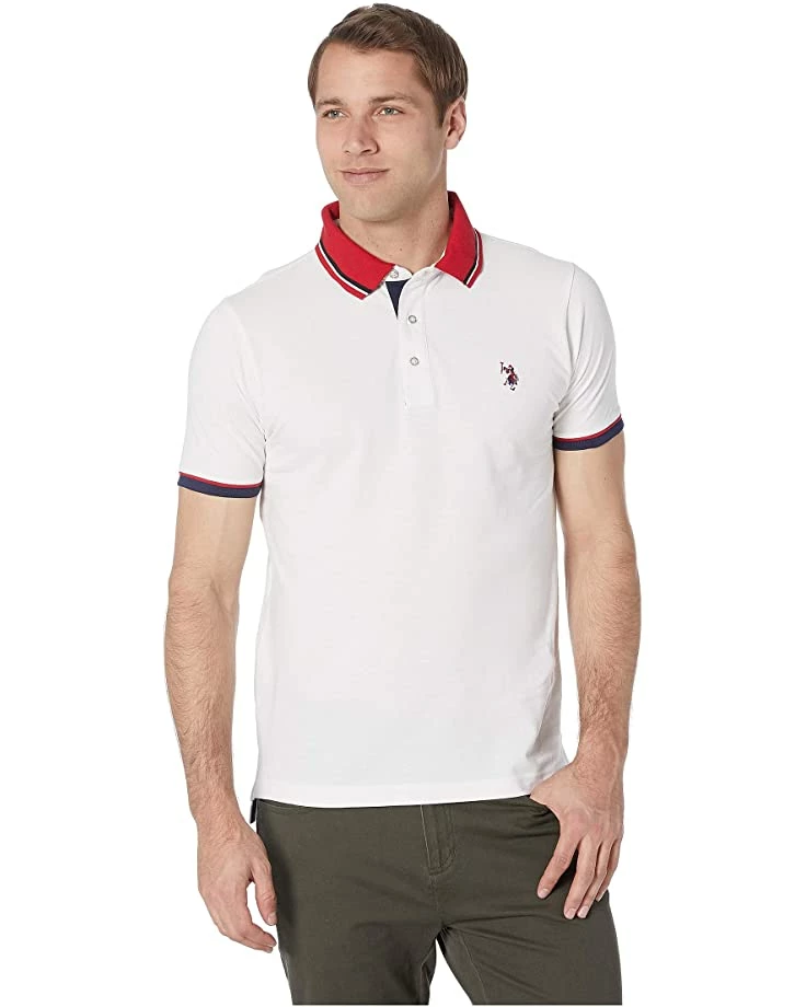 U.S. POLO ASSN. Shirts & Tops Slim Fit Contrast Pique Polo 12 U.S. POLO ASSN. Shirts & Tops Slim Fit Contrast Pique Polo - Image 10