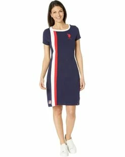 U.S. POLO ASSN. Dresses Flag Stripe Ringer Tee Dress