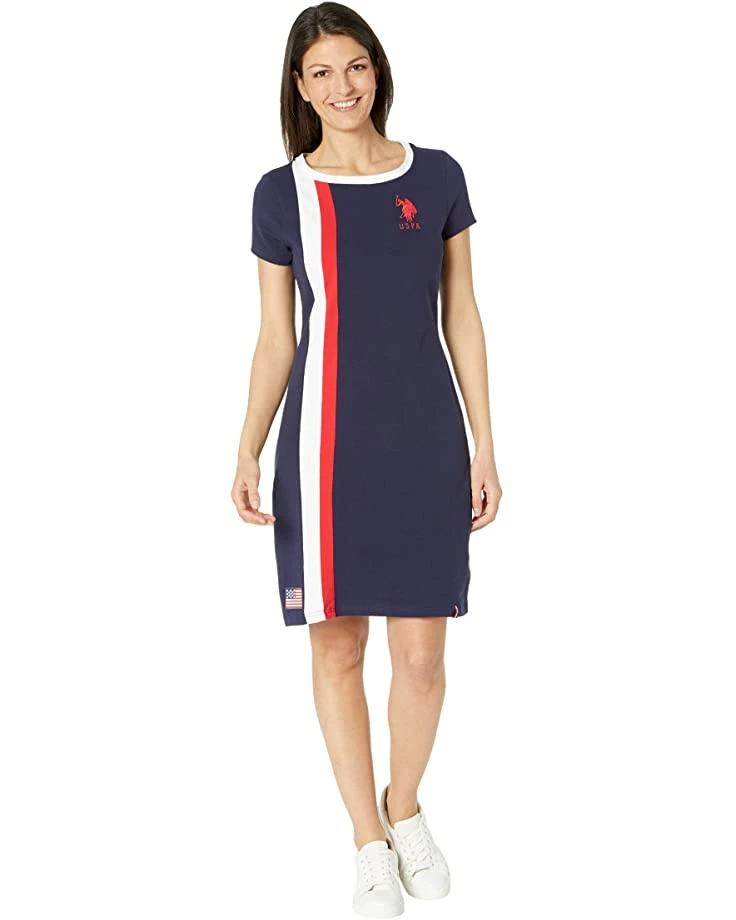 U.S. POLO ASSN. Dresses Flag Stripe Ringer Tee Dress 3 U.S. POLO ASSN. Dresses Flag Stripe Ringer Tee Dress