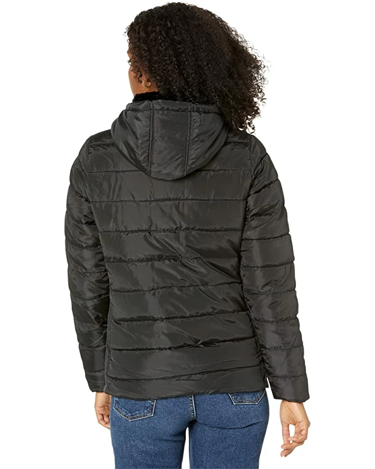 U.S. POLO ASSN. Coats & Outerwear Mixed Channel Puffer Cozy Faux Fur 4 U.S. POLO ASSN. Coats & Outerwear Mixed Channel Puffer Cozy Faux Fur - Image 2