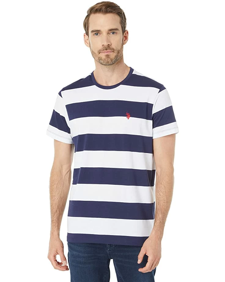 U.S. POLO ASSN. Shirts & Tops Short Sleeve Small Pony Rugby Stripe Tee 3 U.S. POLO ASSN. Shirts & Tops Short Sleeve Small Pony Rugby Stripe Tee