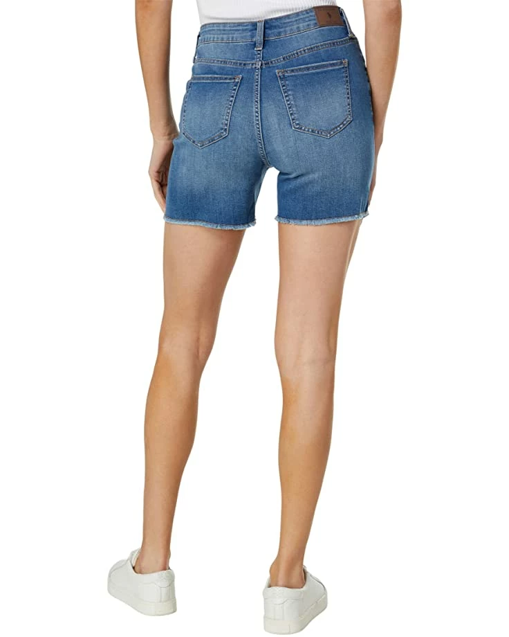 U.S. POLO ASSN. 4 1/2" High-Rise Destructed Stretch Denim Shorts in Newport Wash 4 U.S. POLO ASSN. 4 1/2" High-Rise Destructed Stretch Denim Shorts in Newport Wash - Image 2