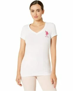 U.S. POLO ASSN. Shirts & Tops Lace V-Neck T-Shirt
