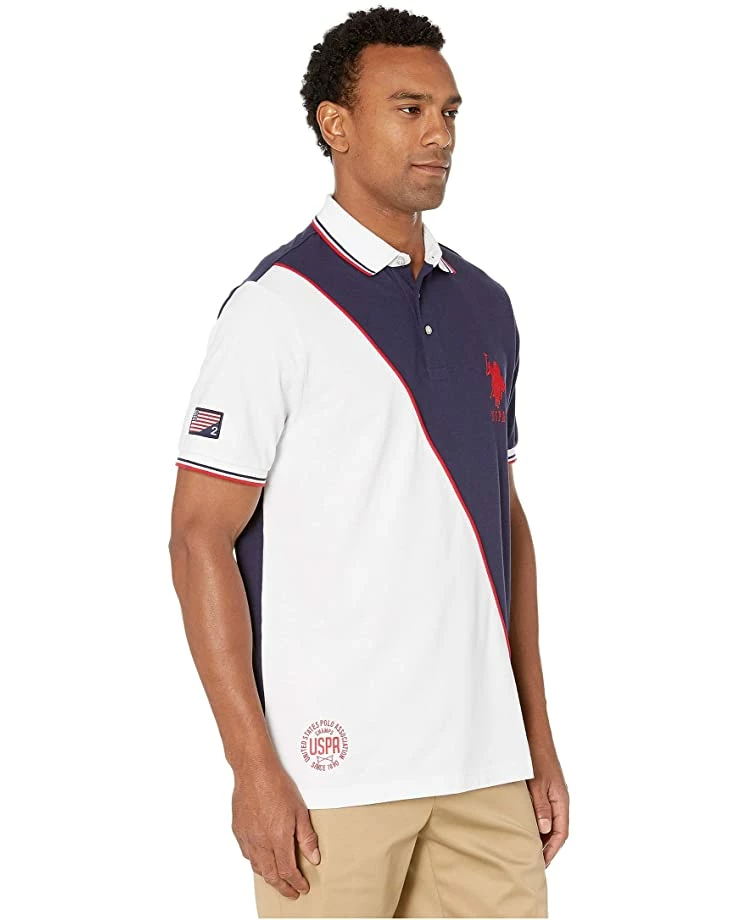 U.S. POLO ASSN. Shirts & Tops Diagonal Color Block Polo 6 U.S. POLO ASSN. Shirts & Tops Diagonal Color Block Polo - Image 4