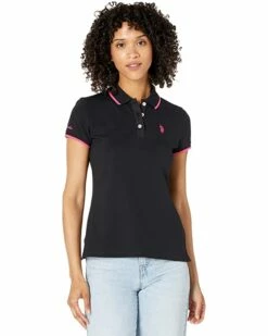 U.S. POLO ASSN. Shirts & Tops Classic Stretch Pique Polo Shirt -Valentino Garavani Sales Shop 71nTn gKvbS. AC SR736920