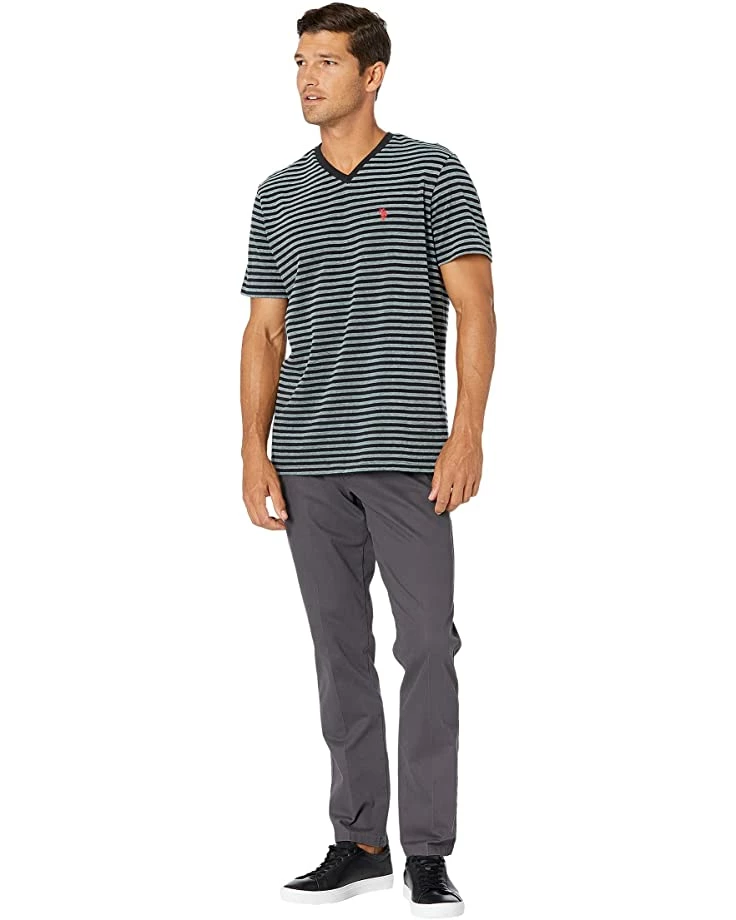 U.S. POLO ASSN. Shirts & Tops Short Sleeve Birdseye Stripe V-Neck Tee 6 U.S. POLO ASSN. Shirts & Tops Short Sleeve Birdseye Stripe V-Neck Tee - Image 4