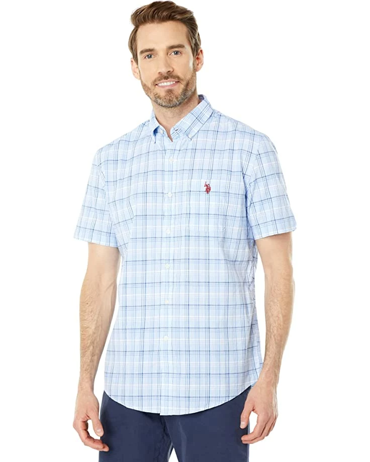 U.S. POLO ASSN. Shirts & Tops Short Sleeve Yarn-Dyed Slub Medium Plaid Woven Shirt 3 U.S. POLO ASSN. Shirts & Tops Short Sleeve Yarn-Dyed Slub Medium Plaid Woven Shirt