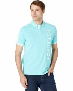 U.S. POLO ASSN. Shirts & Tops Short Sleeve Vertical Logo Solid Polo -Valentino Garavani Sales Shop 71oU OvvaL. AC SR736920