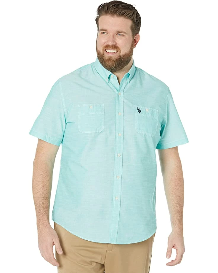 U.S. POLO ASSN. Shirts & Tops Short Sleeve Two-Pocket Slub Plaid Woven Shirt 8 U.S. POLO ASSN. Shirts & Tops Short Sleeve Two-Pocket Slub Plaid Woven Shirt - Image 6