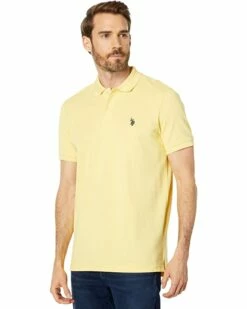 U.S. POLO ASSN. Shirts & Tops Solid Cotton Pique Polo with Small Pony -Valentino Garavani Sales Shop 71pFnQpxE6L. AC SR736920