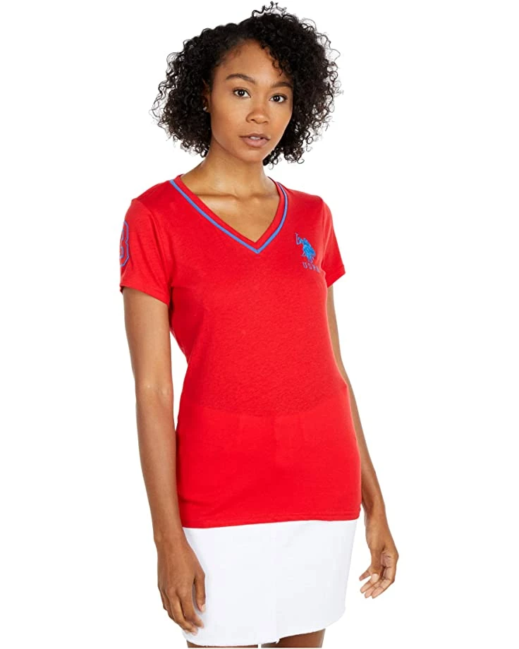 U.S. POLO ASSN. Shirts & Tops V-Neck Neon Trim Tee 8 U.S. POLO ASSN. Shirts & Tops V-Neck Neon Trim Tee - Image 6