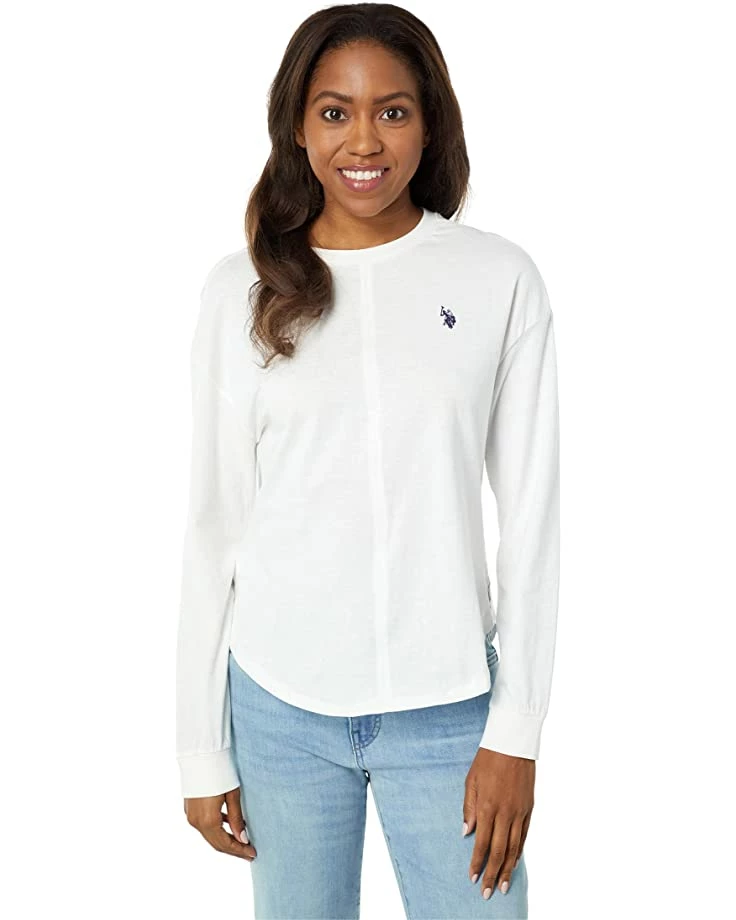 U.S. POLO ASSN. Shirts & Tops Long Sleeve Solid Crew Neck Front Seam Top 8 U.S. POLO ASSN. Shirts & Tops Long Sleeve Solid Crew Neck Front Seam Top - Image 6
