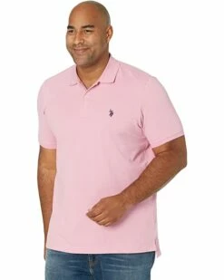 U.S. POLO ASSN. Shirts & Tops Solid Cotton Pique Polo with Small Pony -Valentino Garavani Sales Shop 71sLXxKdU4L. AC SR736920
