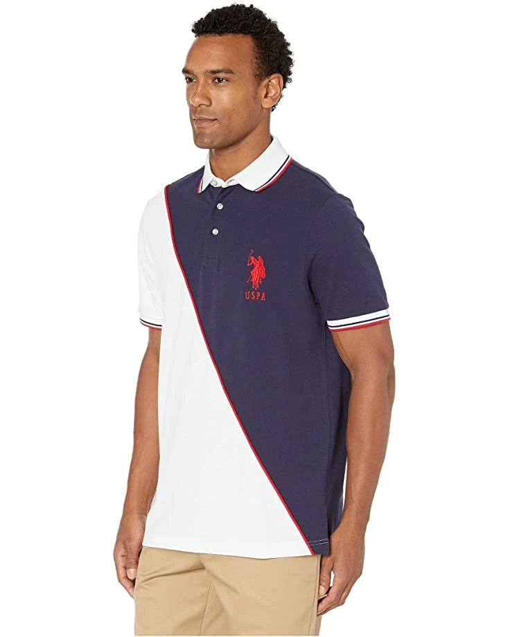 U.S. POLO ASSN. Shirts & Tops Diagonal Color Block Polo 4 U.S. POLO ASSN. Shirts & Tops Diagonal Color Block Polo - Image 2