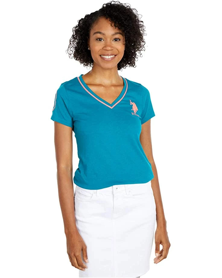 U.S. POLO ASSN. Shirts & Tops V-Neck Neon Trim Tee 9 U.S. POLO ASSN. Shirts & Tops V-Neck Neon Trim Tee - Image 7