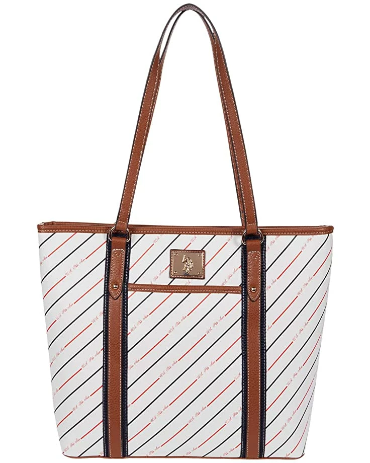 U.S. POLO ASSN. Handbags USPA Stripe Tote 6 U.S. POLO ASSN. Handbags USPA Stripe Tote - Image 4