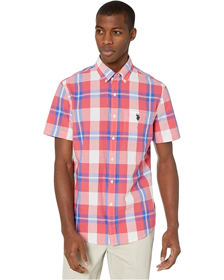 U.S. POLO ASSN. Shirts & Tops Short Sleeve Large Plaid Woven 3 U.S. POLO ASSN. Shirts & Tops Short Sleeve Large Plaid Woven