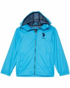 U.S. POLO ASSN. Coats & Outerwear Boy Hooded Windbreaker (Little Kids/Big Kids)